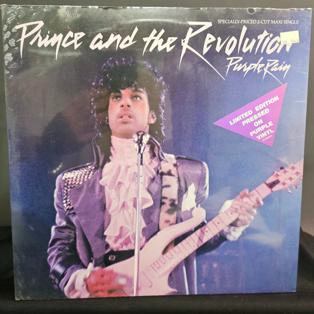 PRINCE Purple Rain SEALED PURPLE VINYL 12" MAXI SINGLE 1984 ORIG w/Hype Sticker